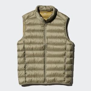 UNIQLO Ultra Light Down Vest Gold/Tan - L